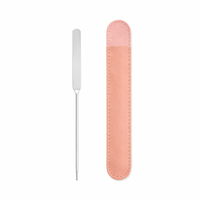 Stainless Steel Mixing Palette with Foundation, Professional Makeup Cosmetic Metal Face for Nail Technicians