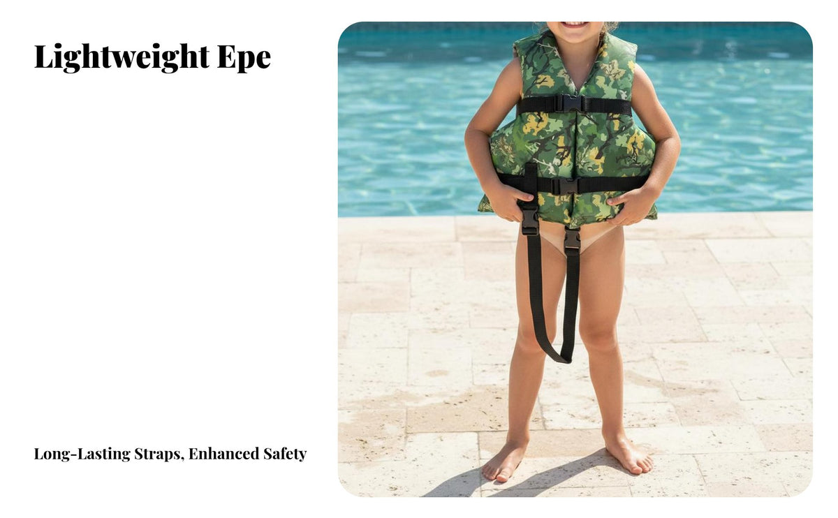 EPE Foam Flotation Vest Lightweight children's Flotation Vest Kids Aquatic Vest Comfortable Fit children's Buoyancy Aid