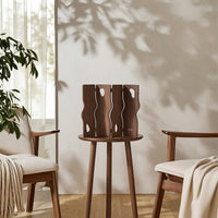 Decorative Desktop Screen Mini Folding Panel Screen Wooden Tabletop Divider for Desk, Shelf, Entryway