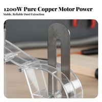 Carpentry Dust Extraction Fan High Suction Table Saw Dust Collection System Vacuum Motor for Woodworkers, Carpenters, Workshop, Garage
