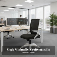 Latex pad Ergonomic Task Chair Adjustable Height Mesh spine Rolling Chair Support rotate Seat Sturdy Construction for Remote Workers, gaming enthusiasts, Students, Study Room, Workspace