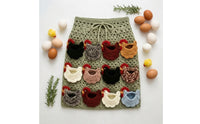 Handmade Crochet Egg Collecting Apron Cute Egg-Collecting Apron Soft Charming for Homestead