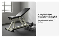 Non-Slip Feet Adjustable Weight Bench and Rack Sturdy Steel Construction Adjustable Bench Press Rack Heavy Duty Strength Training Equipment for Men, Bodybuilders, Beginners