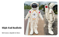Fullfigure Coverage Cartoon Astronaut Costume Complete Set Astronaut externalfit Clear View Visor character costume Suit long-lasting for entertainers, Event Organizers, Performances, Promotional Events, Theme Parks, Conventions
