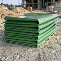 10 Pack Green Debris Sacks 110cm Garden Waste Bags for Construction and Moving, Composite Woven Bags for Sand and Gravel Waste