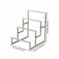 3-Layer Wallet Display Rack Compact Wallet Display Holder Sleek Minimalist for Boutiques, Shelves