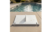 Flat Rectangular Replacement Skimmer Door Flap Hinge-Style Pool Skimmer Door Flap White Mounting Tabs