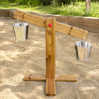 Wooden Balance Scale, Childrens Play Scale 80x60x70cm, Nursery Balance Scale for Preschool Sand & Water Messy Play