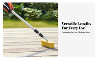 Non-Scratch Bristles Solar Panel Cleaning Brush Adjustable Angle Head Photovoltaic Panel Washing Tool Multi-Purpose Water Fed Cleaning Brush Lightweight Aluminum for Maintenance Workers, Homeowners, Professional Cleaners, Rooftops, Roofs, Outdoor