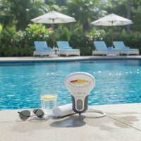 2 in 1 pH and Chlorine Tester Multiparameter Chlorine and pH Meter Dual Scale Pool Tester Handheld for Spa, Hot Tub