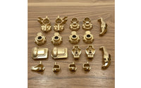 Brass Front Steering Joints Kit Engineered-Fit Brass Upgrade Kit Sturdy Chassis Support System Parts with Axle Covers for Hobbyists