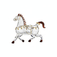 Sculptural Distilled Beverage Decanter Transparent Animal Shaped Glass Bottle Collectible Glass Decanter with Stopper for Collectors