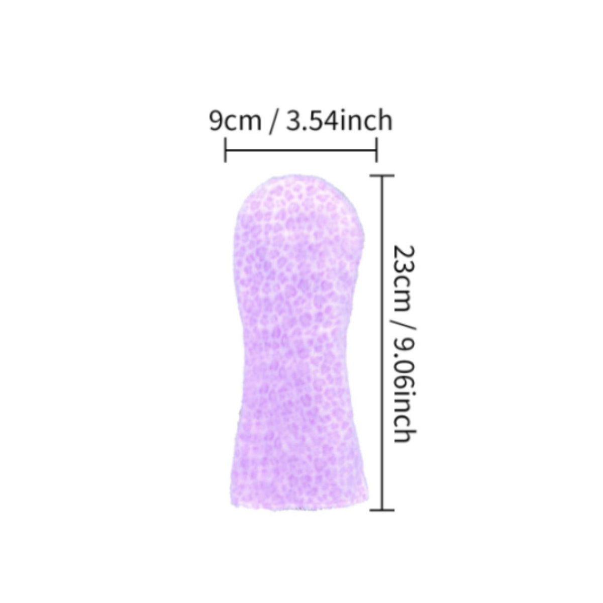 Soft Golf Club Head Cover Lavender Soft Fabric Golf Cover Cylindrical Sports Accessory Rounded Top