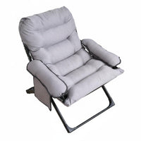 Foldable Design Padded Folding Recliner Adjustable Backrest Reclining Chair No Assembly Required Lounge Furniture Soft Cushioning for Students, Young Adults, Dormitory, Balcony, Living Room, Home Office