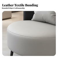 Padded Cushions Upholstered Guest Armchair Long-Lasting Construction Upholstered Barrel Chair and Table Set Modern Design Commercial Furniture Easy to Clean for Interior Designers, Business Owners, Hotel Lobby, Beauty Salon, Waiting Room, Retail Shop