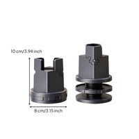4 Pieces Clamp Style Adjustable Leg Riser Leveling Furniture Leg Riser Rotatable Ribbed