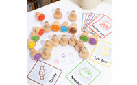 Printed Icons Picture Card Stamp Set Colorful Educational Stamp Set Polished Finish Kids Craft Stamps for Preschoolers, Children