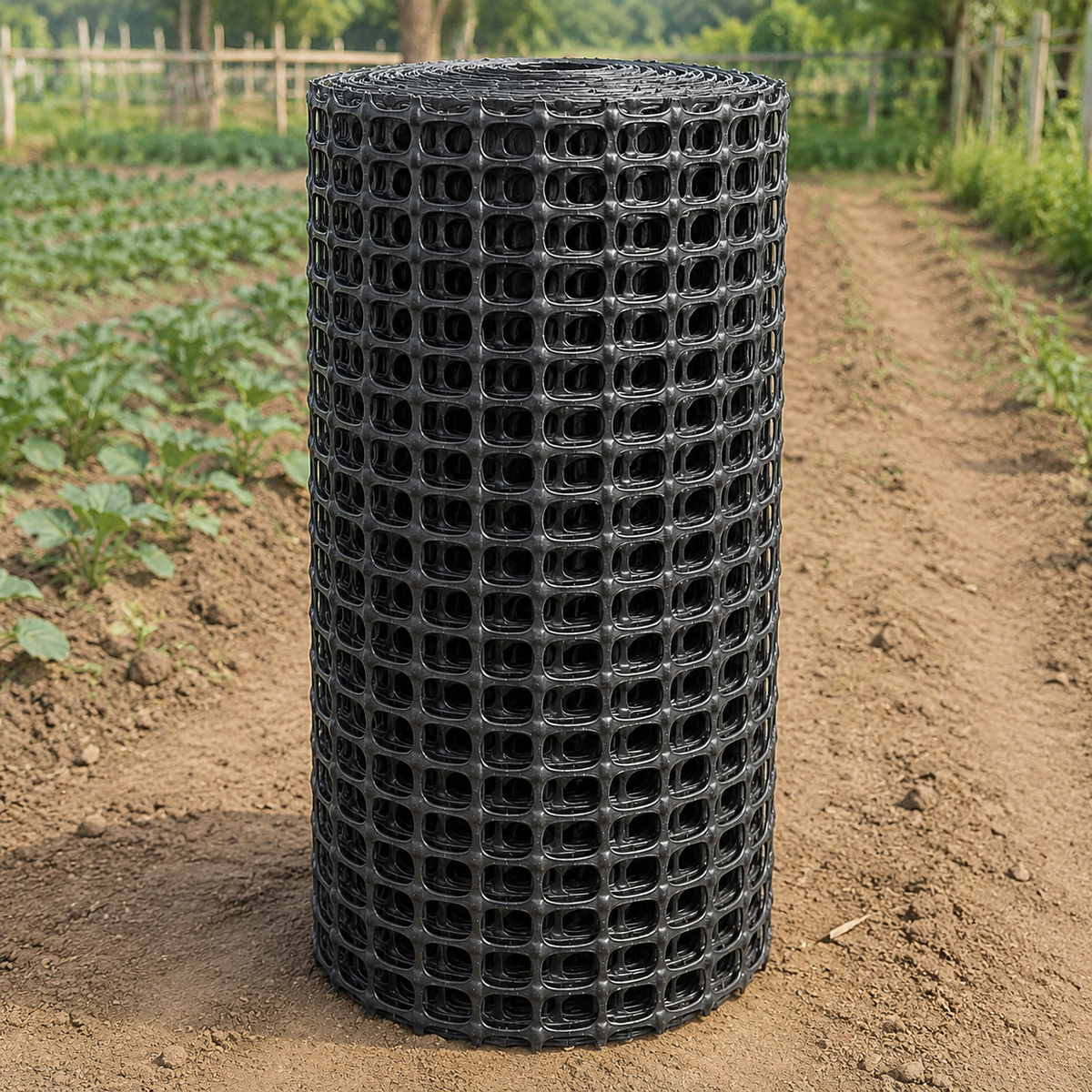 Insect-proof Net, Bird-proof Net, Animal-proof Net, 2m×50m, Plastic, 35mm Mesh, UV-resistant, Black, For Gardening, Home Vegetable Garden, Fence Net