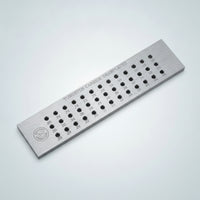 Tungsten Carbide Draw Plate Rectangular Wire Drawing Plate Drawplate Brushed Silver Jewelry Tool Smooth for Jewelers