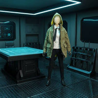 1/12 Scale Figure Coat Highly Detailed 6 Inch Figure Coat Workmanship 1/12 Scale Windbreaker for Collectors, Hobbyists, Toy Photography