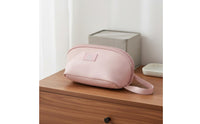 PU Leather Lingerie Case Waterproof Portable Bra Storage Bag Wide Opening Multi-Compartment Underwear Pouch for Women, Business Trip