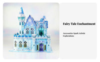 Ice Castle 3D Puzzle Great Gift 3D Castle Puzzle Easy to Assemble Kids' Toy for Children, Adults, Arts and Crafts, Desktop Decoration, School Projects