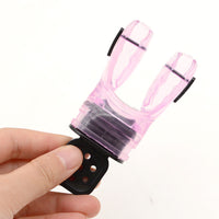 Perforated Base Diving Regulator Mouthpiece Retaining Strap Diving Regulator Bite Mouthpiece Flexible Water Sports Gear Black Side Pads
