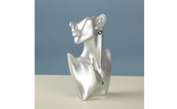 Modern Jewelry Display Bust Lightweight Necklace Display Bust Boutique Mannequin Head with Shoulders Sturdy for Retail Counter, Vanity