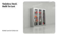 Micro Fire Station Cabinet Fire Resistant Fire Equipment Cabinet Emergency Supplies Locker for Property Managers, Factories, Warehouses