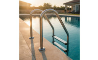 Non-Slip Pool Ladder Step Heavy-Duty Pool Ladder Step Textured Hardware Universal for Inground Pools