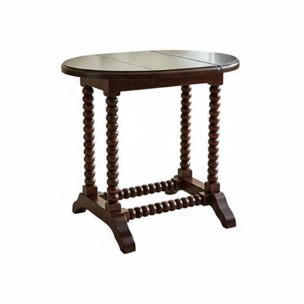 Two Level End Table Extendable Design Rotating Top for Living Room