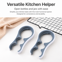 Jar Opener, Arthritis Jar Opener, Easy Grip Jar Opener for Weak Hands, Multi-functional 16.5cm PP Non-Slip Kitchen Gadget