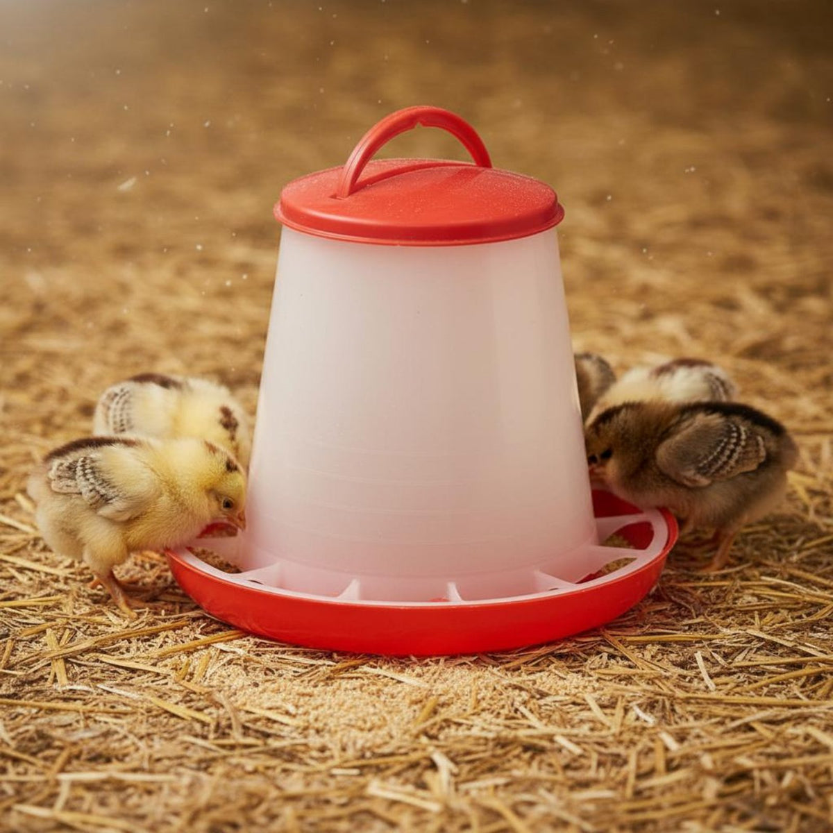 Easy to Clean Chick Feeder Hangable or Ground Use Chick Feeder Trough Reduces Feed Waste for Chicks, Outdoor, Farm, Backyard