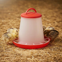 Easy to Clean Chick Feeder Hangable or Ground Use Chick Feeder Trough Reduces Feed Waste for Chicks, Outdoor, Farm, Backyard