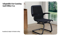 Cantilever Game Chair C-Shaped Base Indoor Seating 360-Degree Swivel for Bedroom