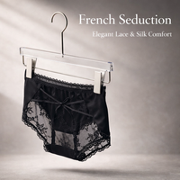Underwear Women with Silk Gusset Lining for Daily Use, Ladies in Nylon Lace Material, French Knickers for Everyday Wear