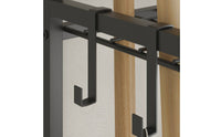 Garden Tool Rack with Wheels Heavy Duty Utility Cart with Hooks Sturdy Furniture for Garage