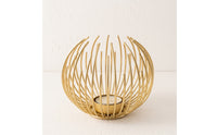 Airy Candle Holder with Cup Base Metal Wire Candle Holder Elegant Tabletop Accent Decorative for Dining Table, Candlelight Dinner