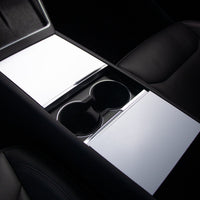 Anti-Scratch Silicone Console Mat Easy Installation Center Console Cover Smudge-Resistant-Resistant Long-Lasting for Electric Vehicle Model Three Owners