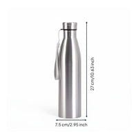 Stainless Metal Water Bottle Leak-Resistant Lid Insulated Sports Kettle with Strap Sweat Insulated Vacuum Bottle for Outdoor, Gym, Camping