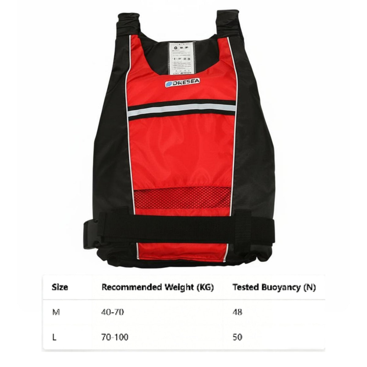 Gender-Neutral Design Life Jacket Rescue Handle Life Vest Comfortable for Boaters, Kayakers, Rafting, Paddling, Water Sports
