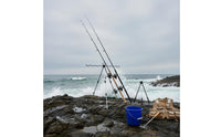 Fishing Rod Tripod Sturdy Construction Fishing Rod Tripod Stand Foldable Pole Rest Adjustable Height Stability Hook