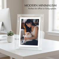 Modern Minimalist Glass Photo Frame, Transparent Glass Picture Frame, Thickened Glass Photo Frame, Living Room Decor Picture Frame