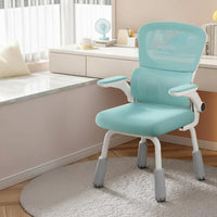 Ergonomic Design Adjustable 4-Leg Task Chair High Back with Headrest Study Seat Support Household Furniture Easy Assembly for Teenagers, Home Users, Office Workers, Dormitory, Bedroom