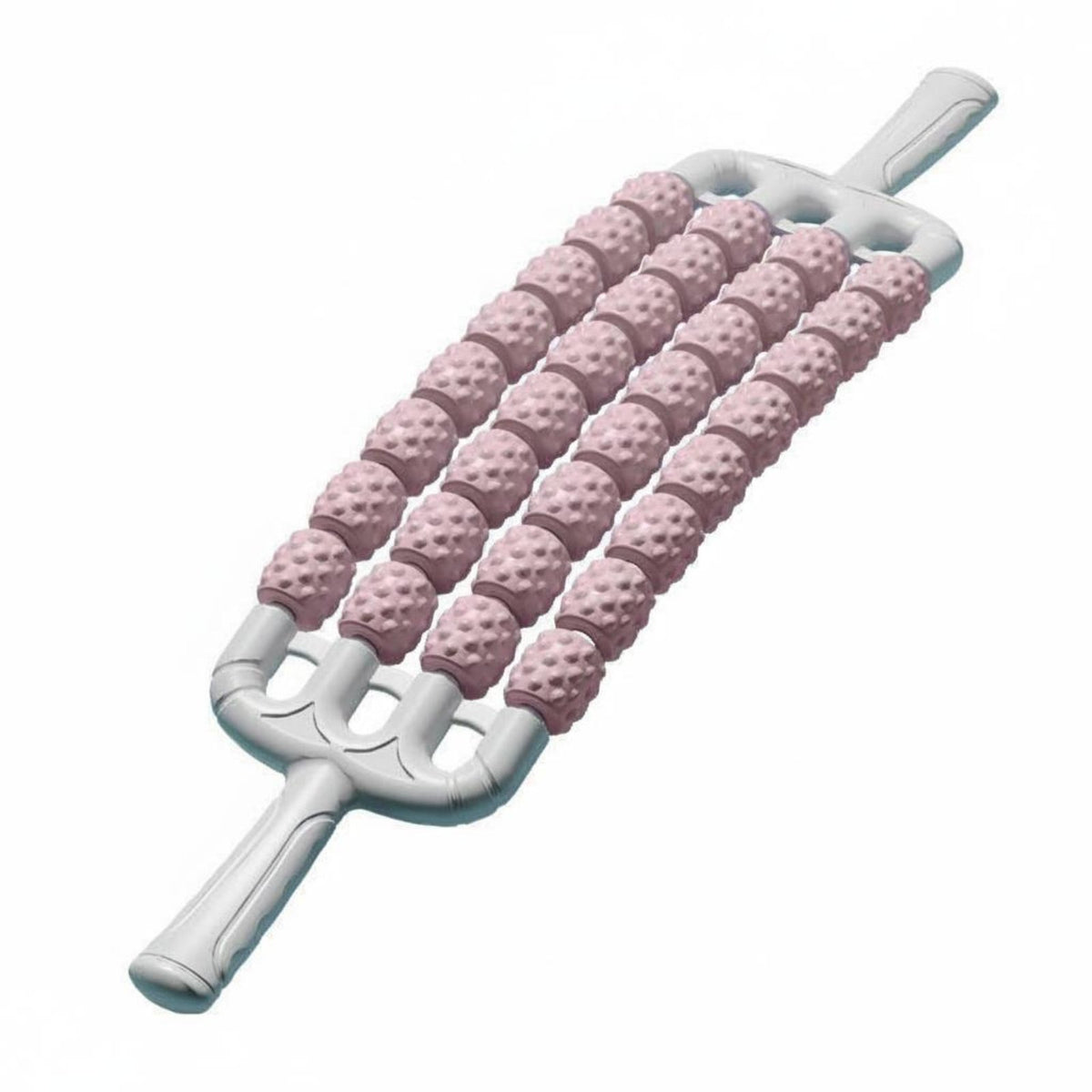 Portable Spiky Roller Massager Ergonomic Handle Spiky Massage Stick Aids Post-Workout Recovery Leg and Neck Roller Easy To Use for Athletes, Kids, Gym, Home