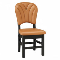 Cream aesthetic Upholstered rearrest Stool Modern Minimalist Design Dining Chair Fully Assembled Seating Furniture Easy to Assemble for Homeowners, Restaurant Owners, Interior Designers, Hotel, Living Room