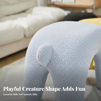Abstract Puppy Bench Stylish Low Stool Multi-Functional Footrest for Young Adults, Home Dwellers, Entryway, Living Room, Dressing Table