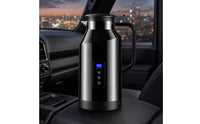 12V/24V Car Electric Kettle Dual Voltage Car Water Boiler Portable Travel Electric Kettle Stainless Steel for Commuters