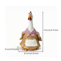 Chicken Figurine Resin Animal Figurines Decorative for Patio
