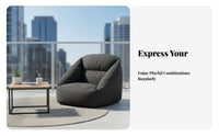 Minimalist Design Bean Bag Chair Comfortable Floor Furniture formConforming Lounge Seating No Assembly Required for Students, Readers, Bedroom, Balcony, Living Room, perusing alcove